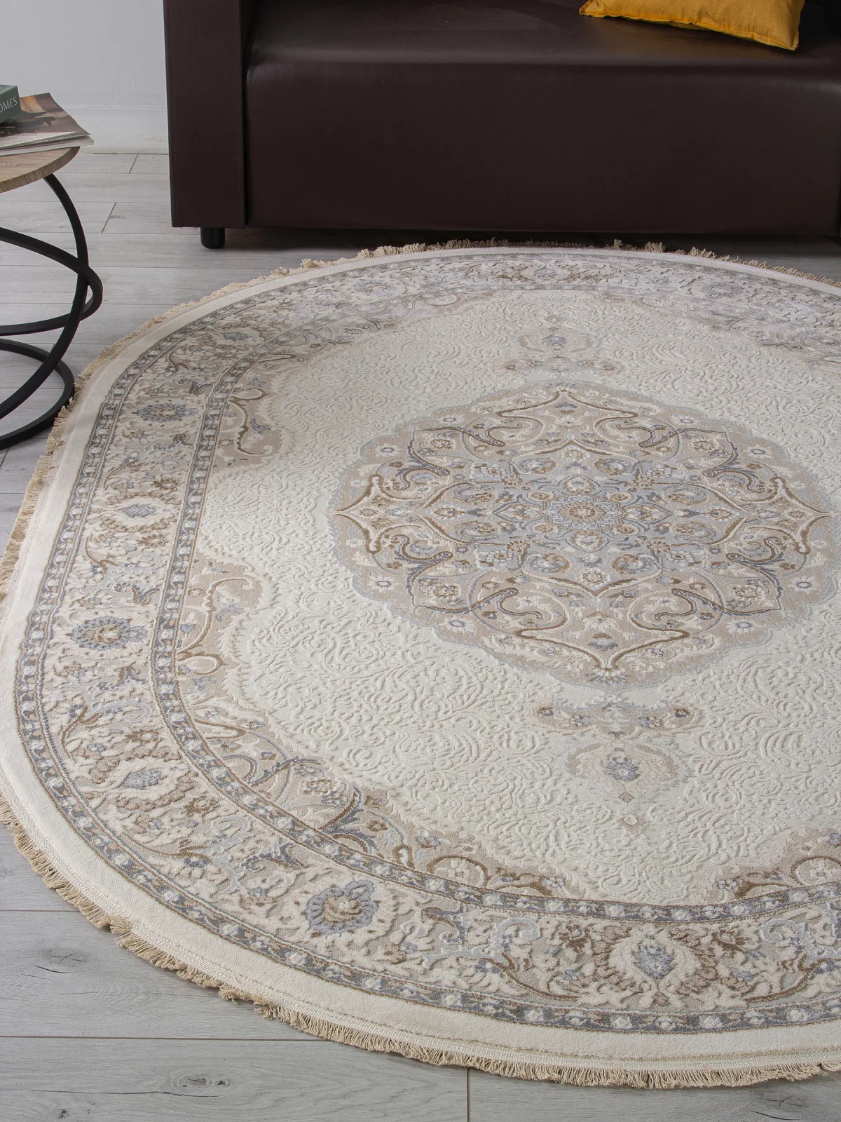 Классический ковер MELODY 35987Z - CREAM / CREAM Heat-set Турция