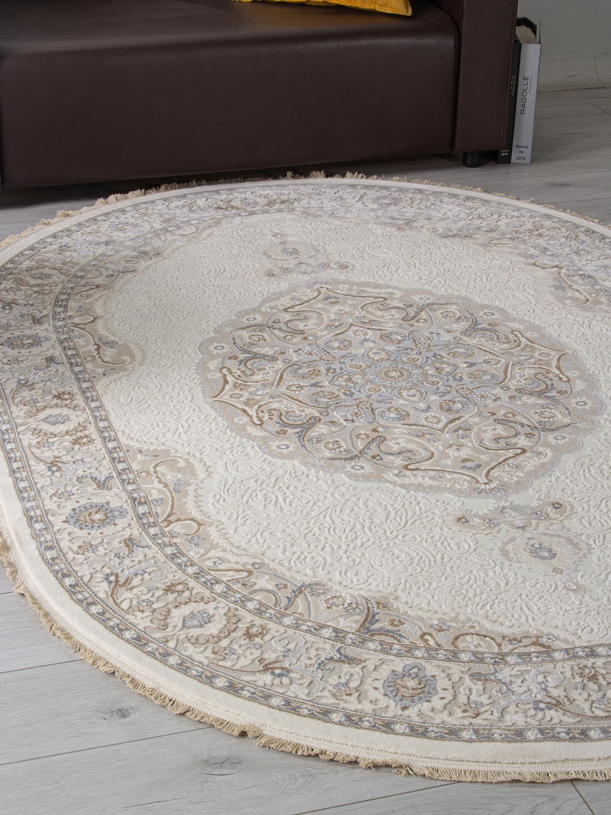 Классический ковер MELODY 35987Z - CREAM / CREAM Heat-set Турция