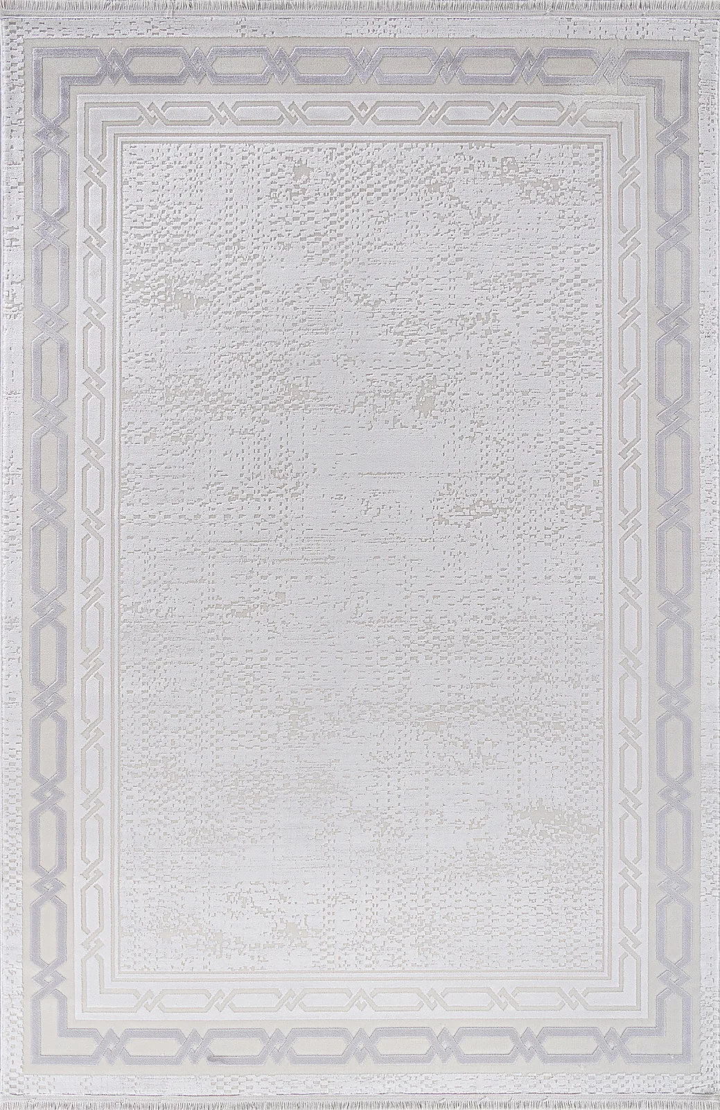 Современный ковер ANATOLIA 34069A - WHITE / BEIGE вискоза Турция