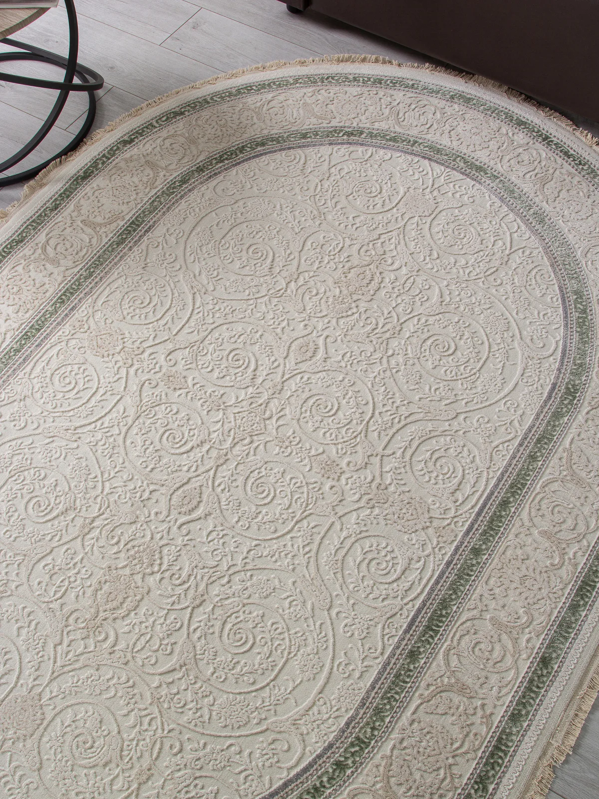 Классический ковер MELODY 30896U - CREAM / CREAM Heat-set Турция