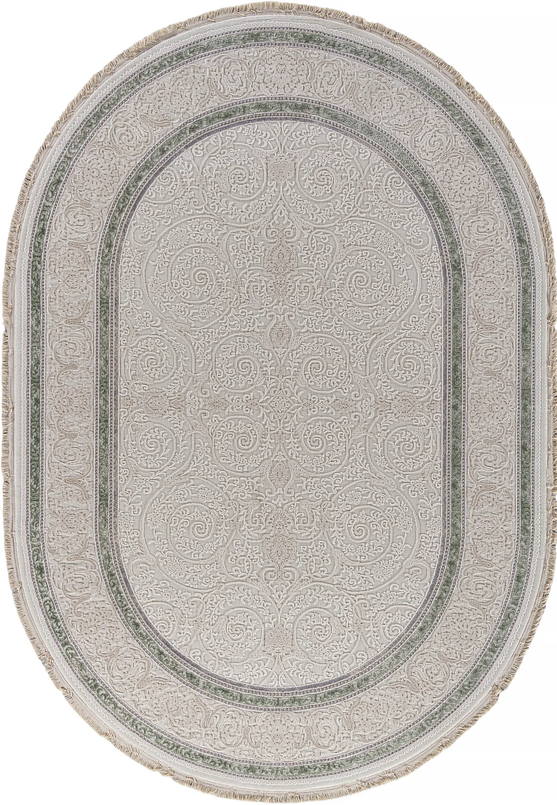 Классический ковер MELODY 30896U - CREAM / CREAM Heat-set Турция