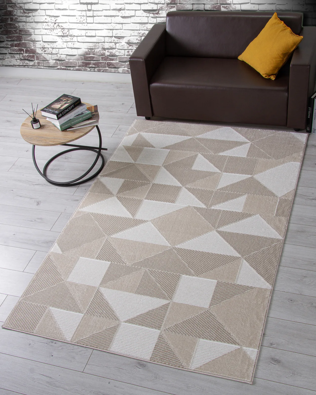 Современный ковер OSTIN F603 - CREAM Heat-set Россия