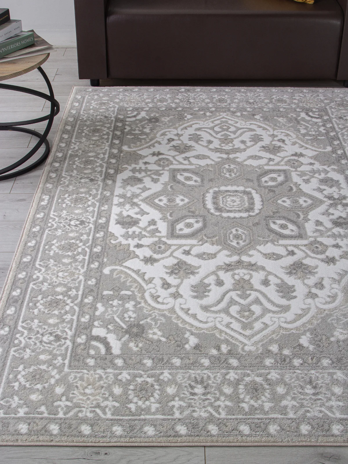 Классический ковер OSTIN F616 - GRAY Heat-set Россия