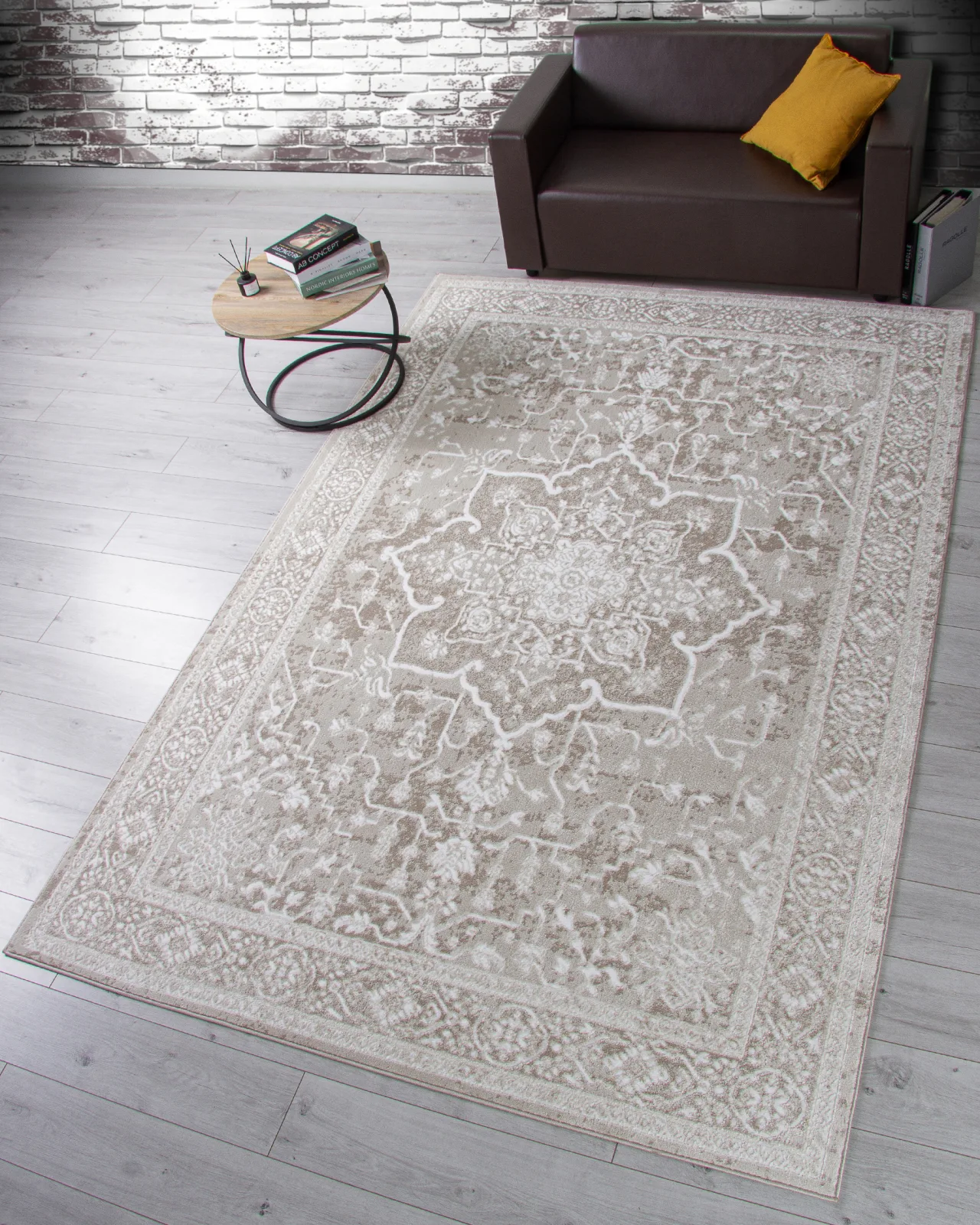 Классический ковер OSTIN F606 - CREAM Heat-set Россия