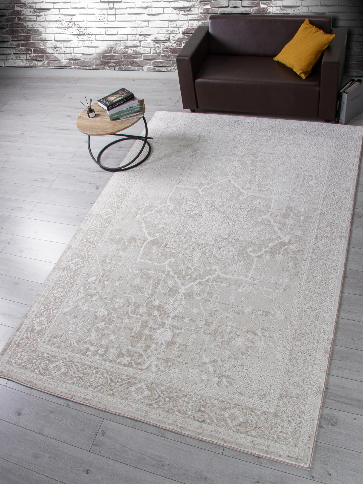 Классический ковер OSTIN F606 - CREAM Heat-set Россия
