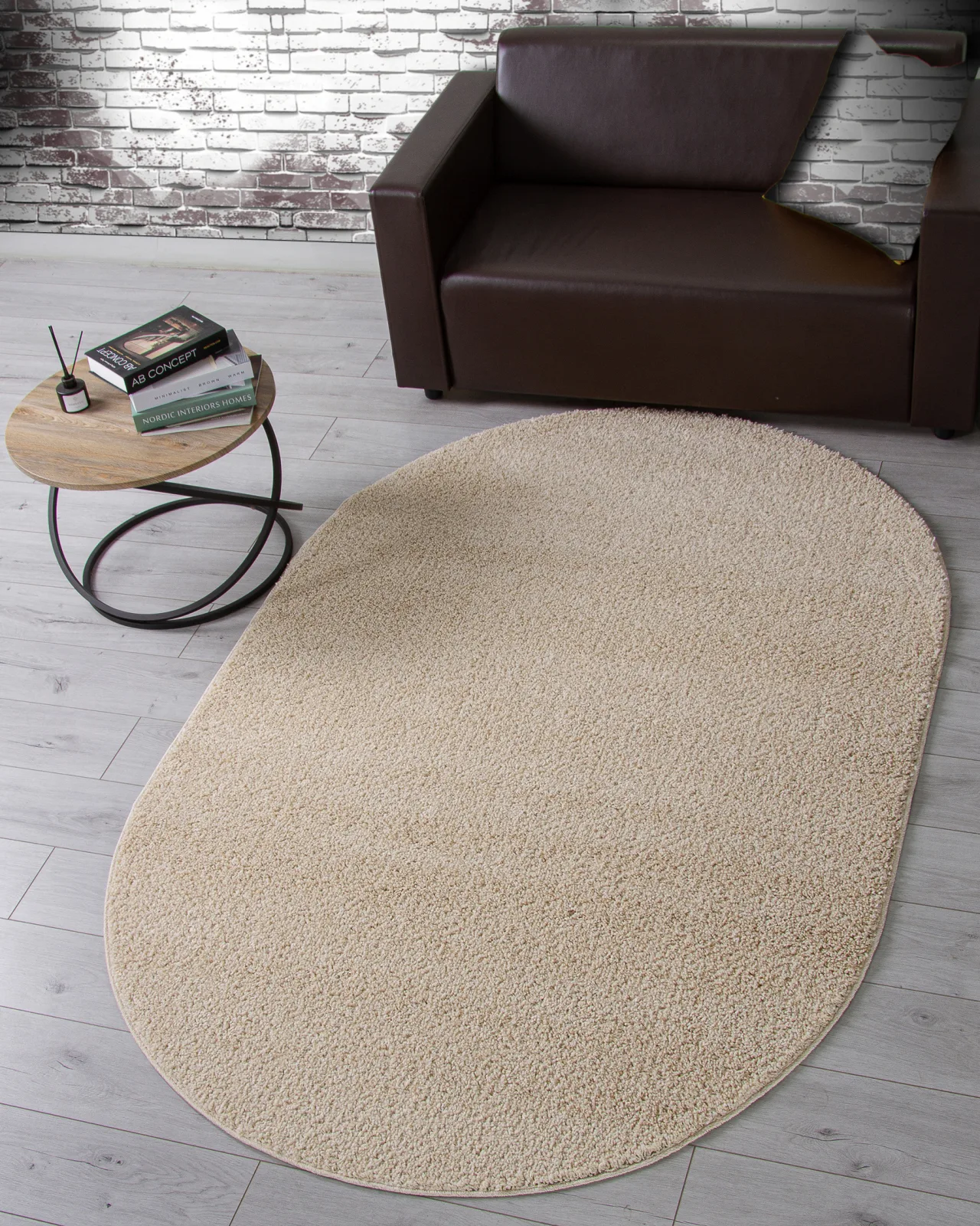 Однотонный ковер MOKKO T600 - LIGHT BEIGE из полипропилена Россия