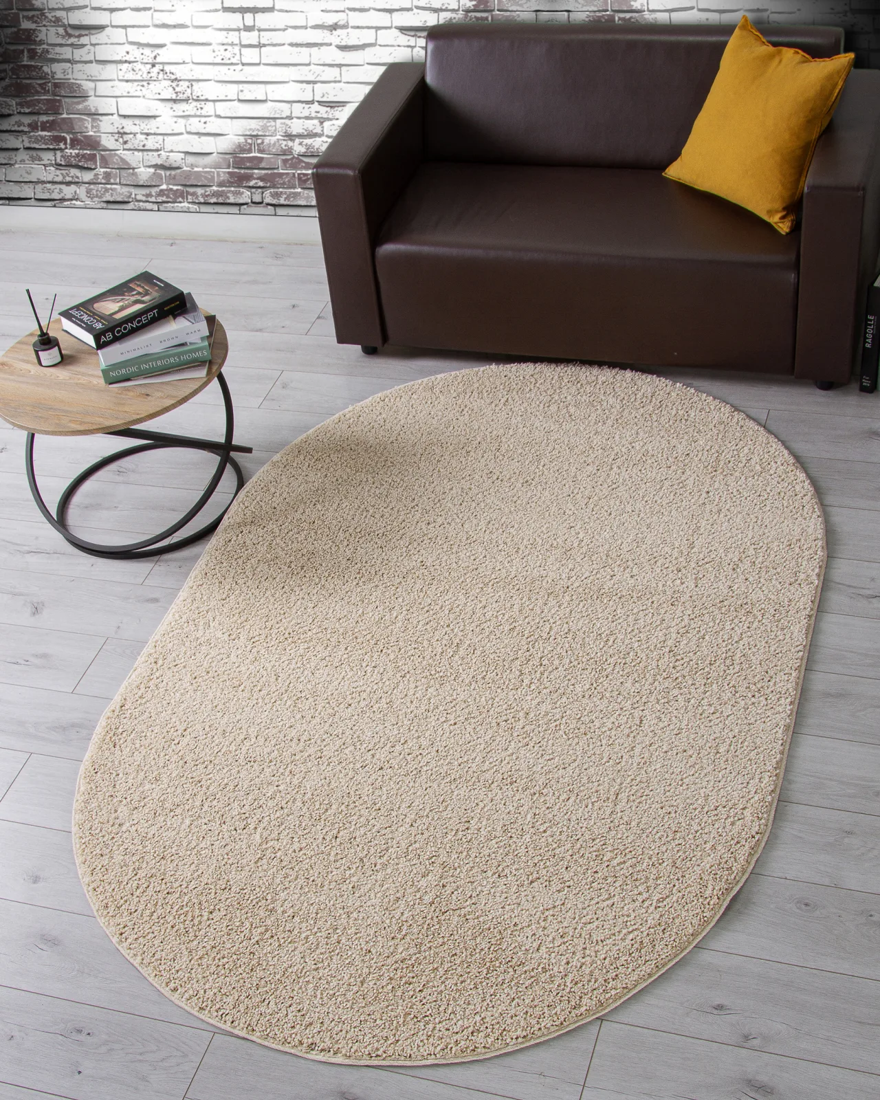 Однотонный ковер MOKKO T600 - LIGHT BEIGE из полипропилена Россия