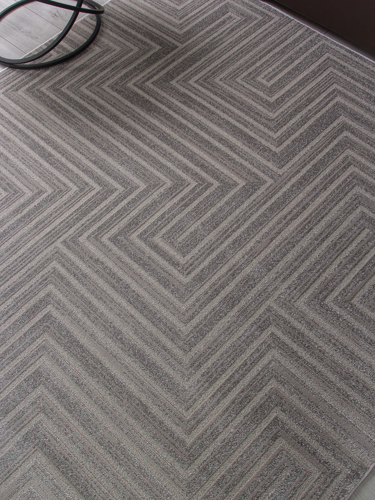Современный ковер DIOS F412 - LIGHT GRAY Heat-set Россия