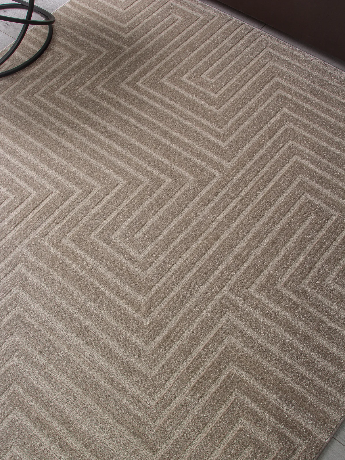 Минимализм ковер DIOS F412 - LIGHT BEIGE Heat-set Россия