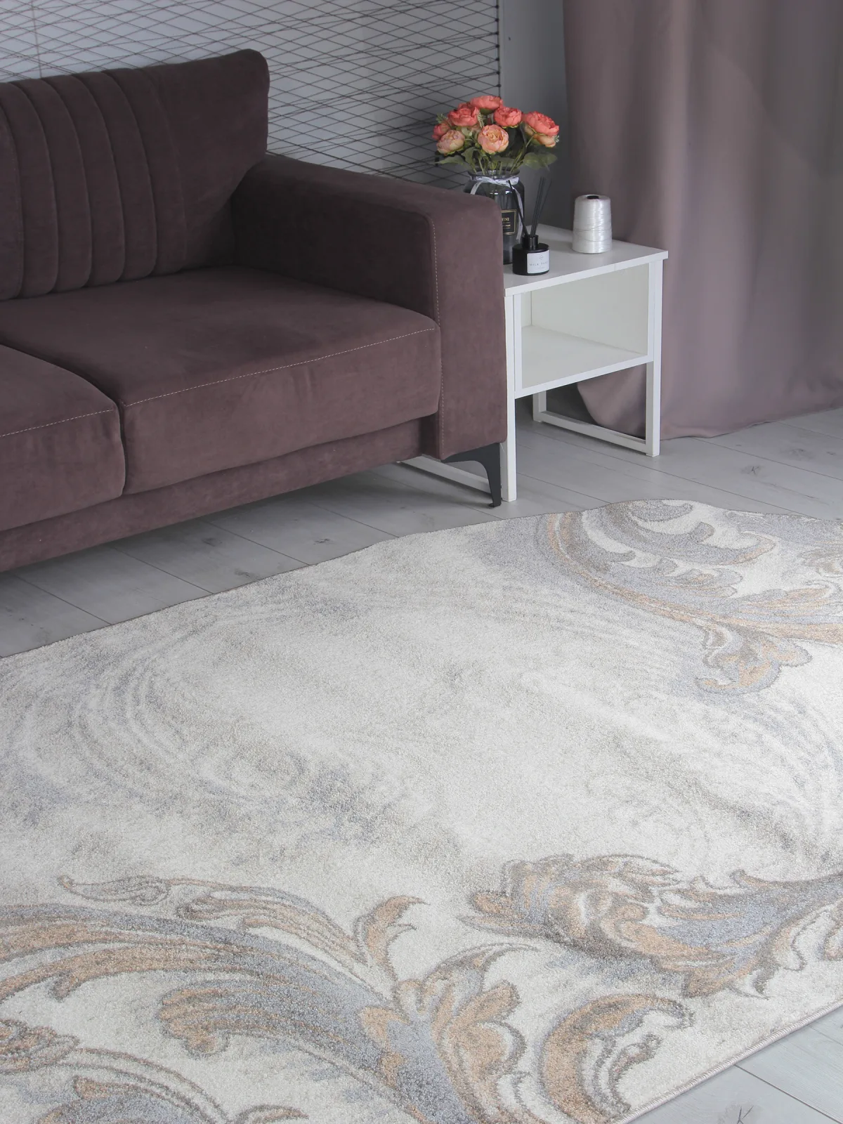 Классический ковер TORNADO D754 - BEIGE 2 фризе Россия