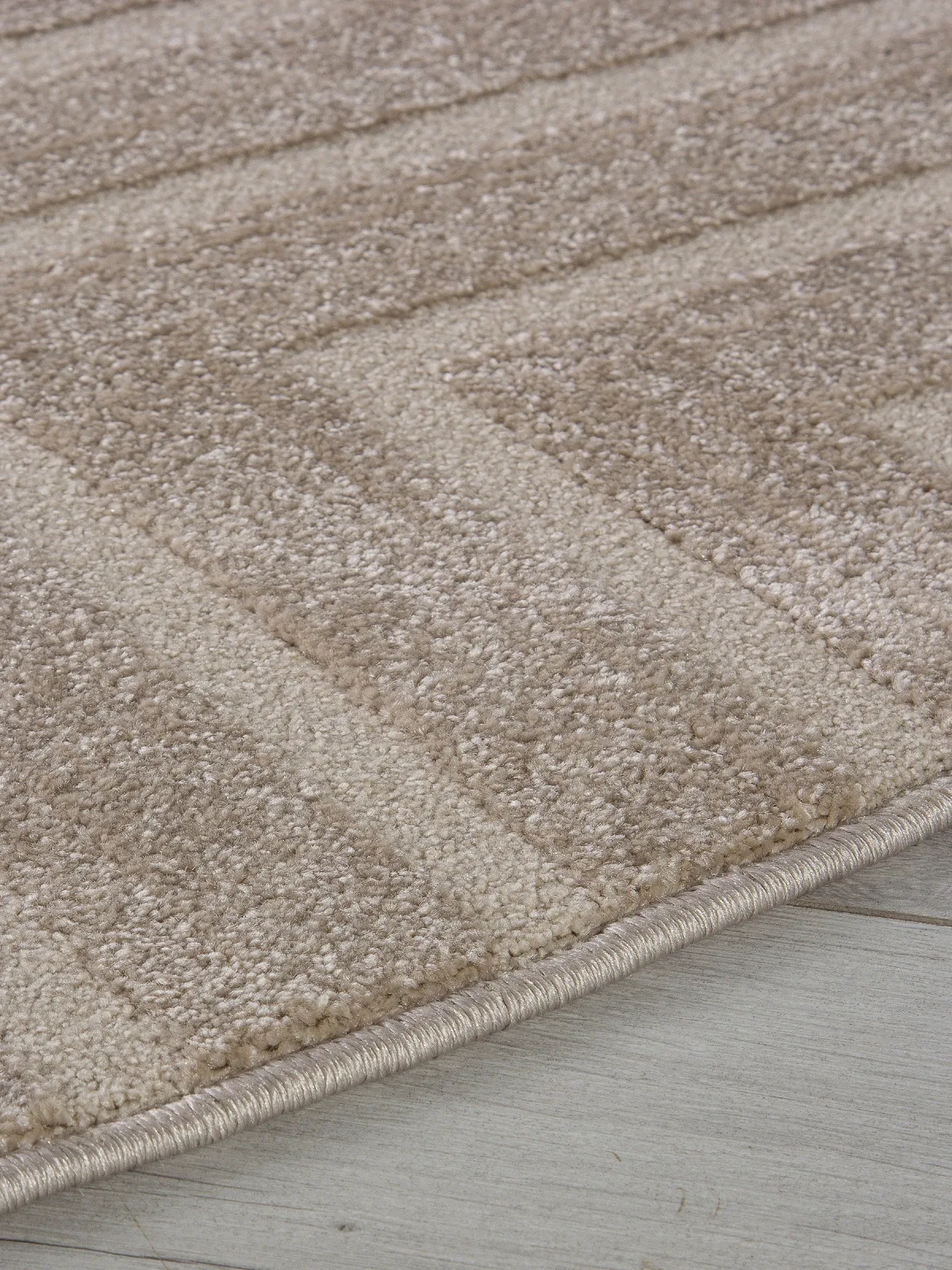 Минимализм ковер DIOS F438 - LIGHT BEIGE Heat-set Россия