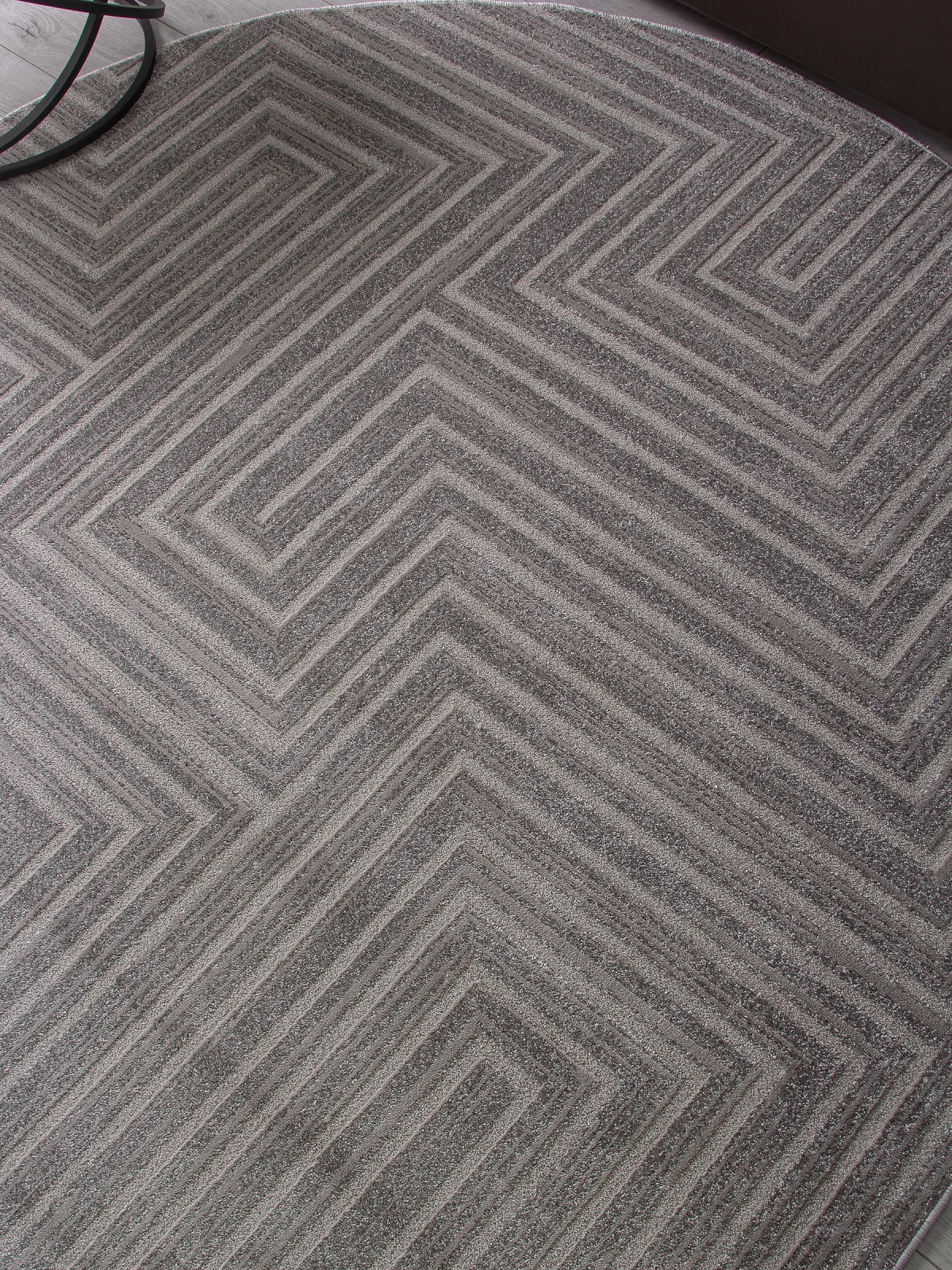 Минимализм ковер DIOS F412 - LIGHT GRAY Heat-set Россия