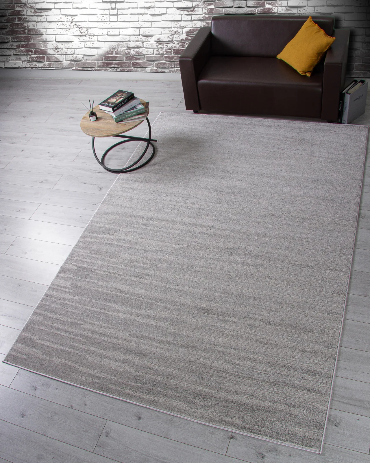 Современный ковер DIOS F441 - LIGHT GRAY Heat-set Россия