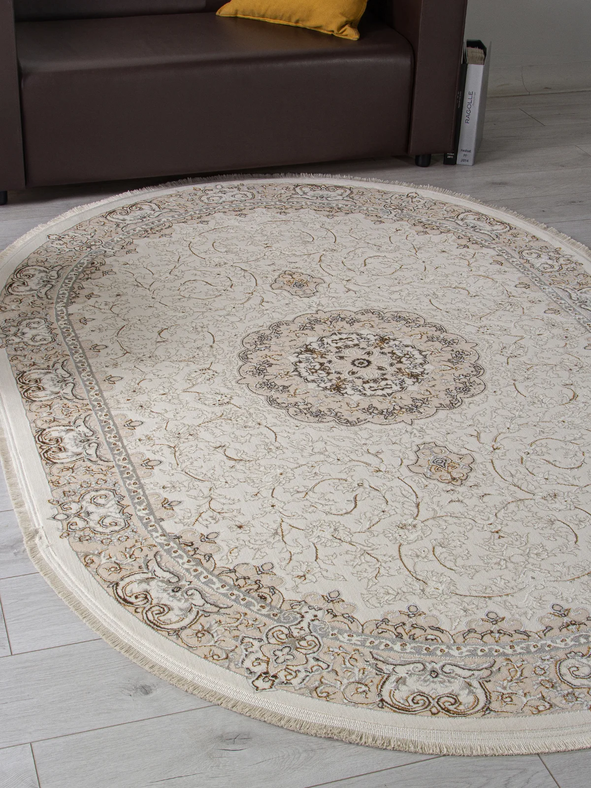 Классический ковер ZARINA M107A - CREAM / CREAM полиэстер Турция