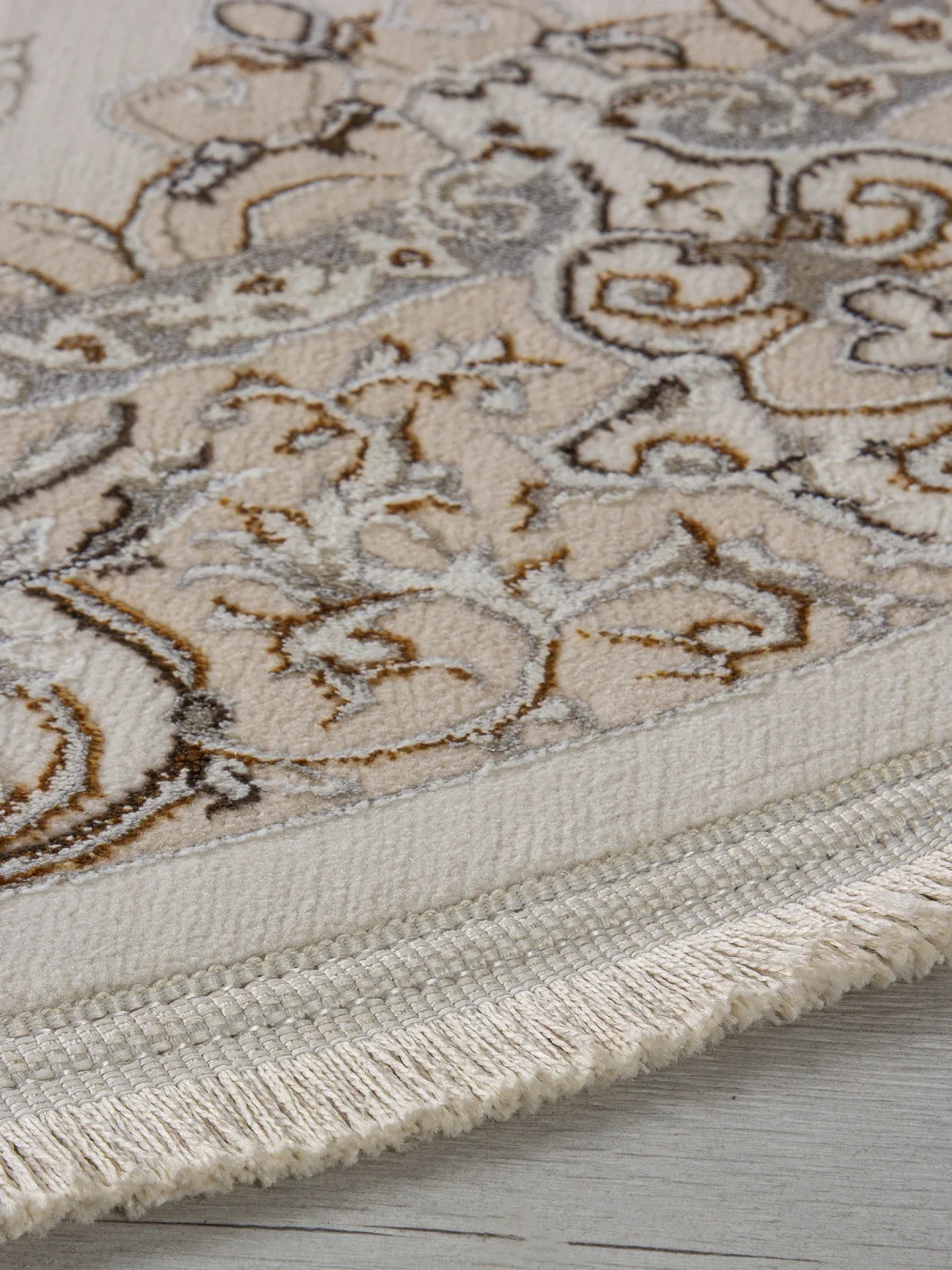Классический ковер ZARINA M107A - CREAM / CREAM полиэстер Турция