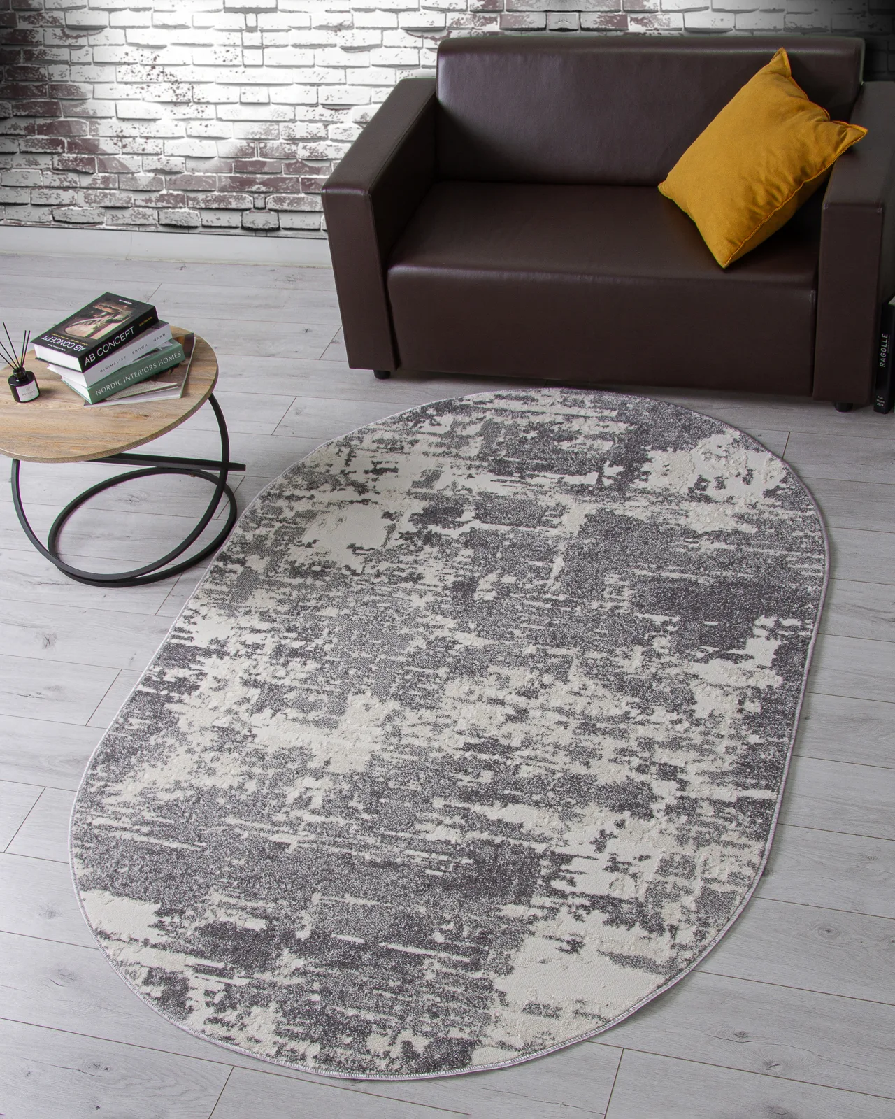 Современный ковер NATUREL F231 - GRAY фризе Россия