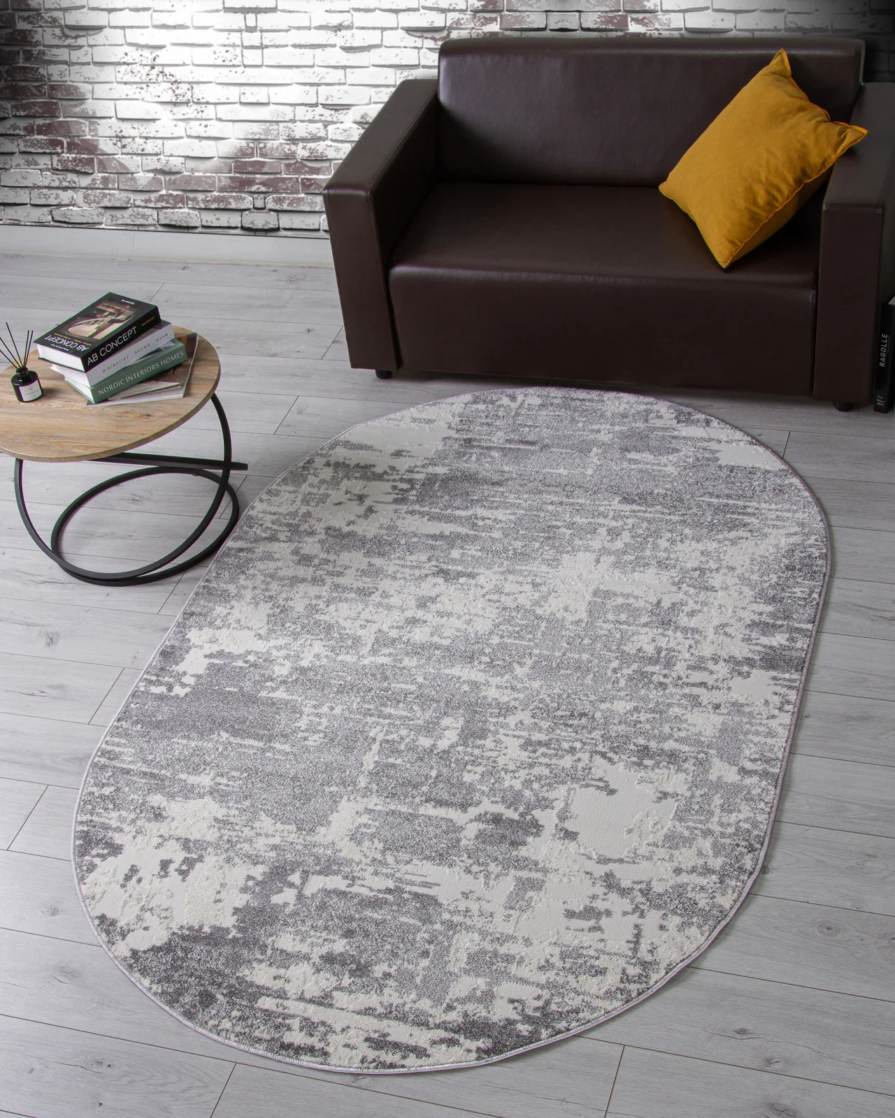 Современный ковер NATUREL F231 - GRAY фризе Россия