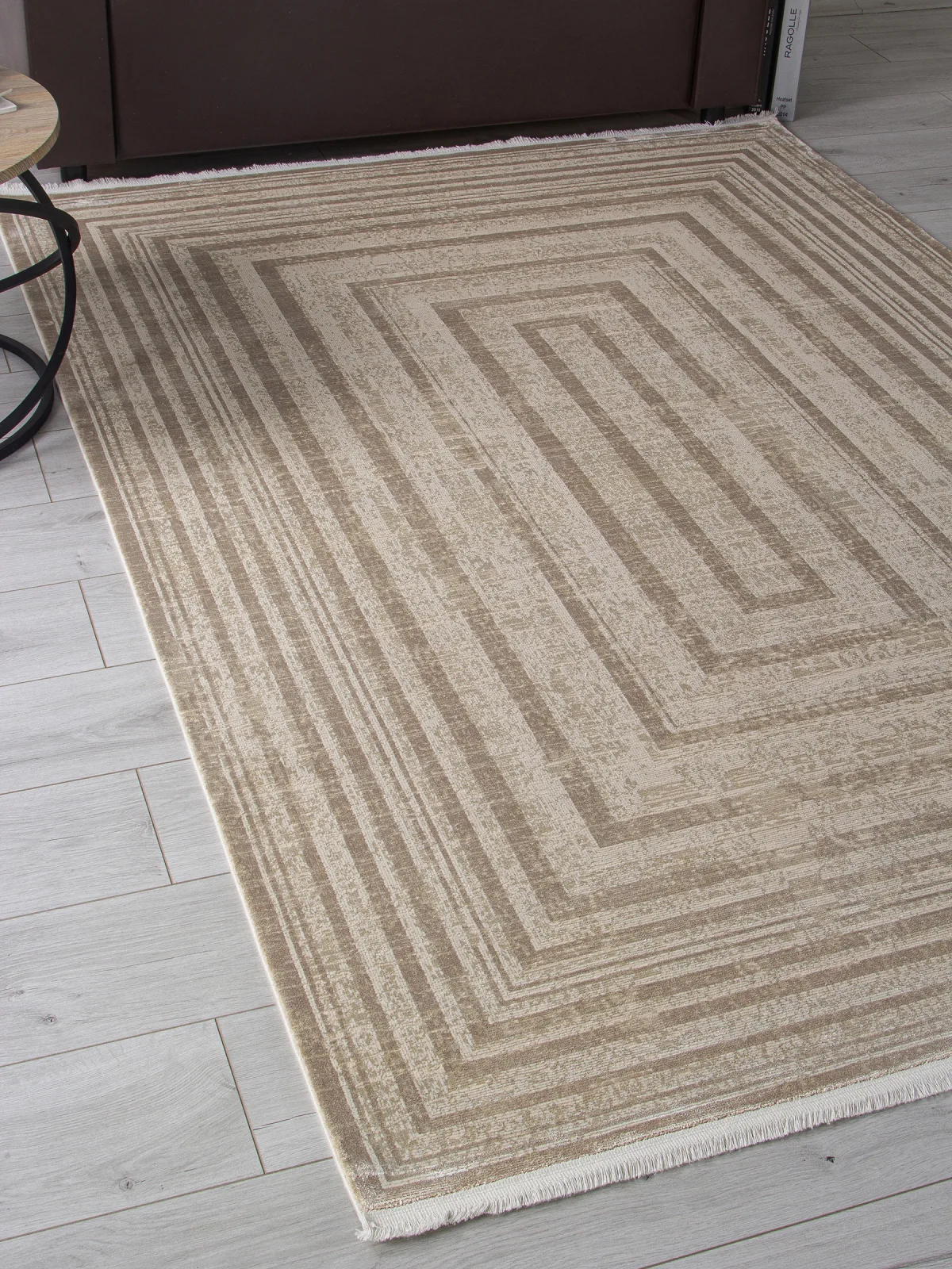 Современный ковер EMPEROS OLIMPOS H883AD - L.BEIGE / BEIGE вискоза Турция