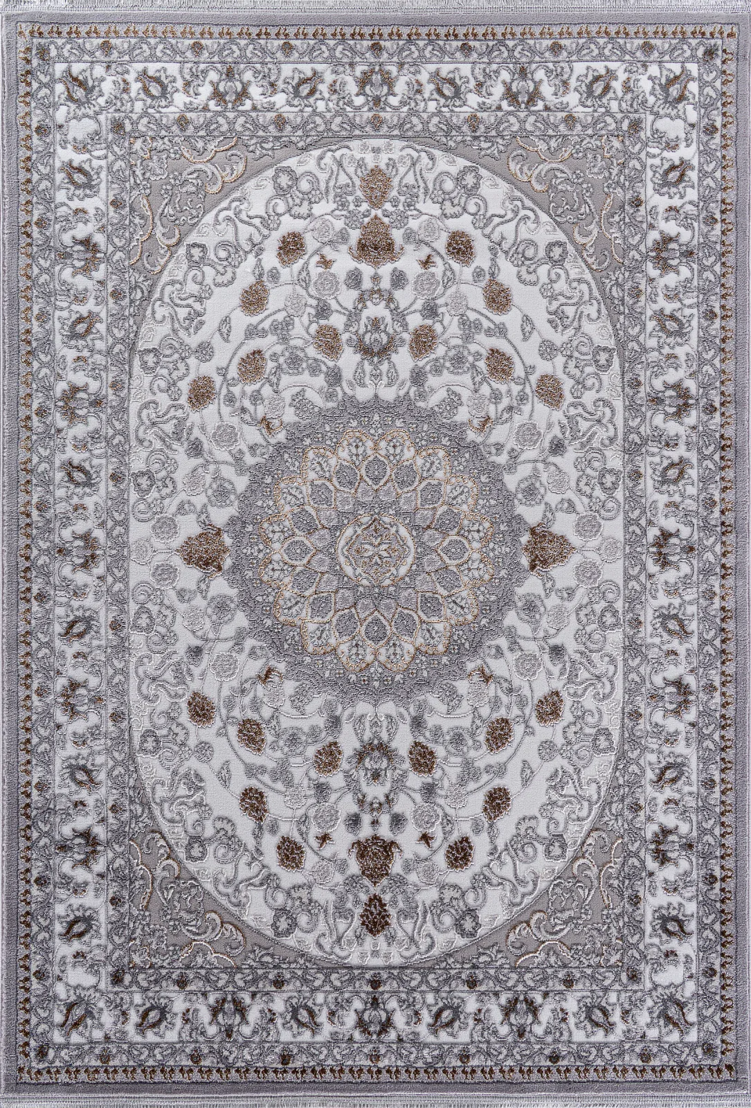 Классический ковер HALIF F611 - GRAY-GREEN Heat-set Россия
