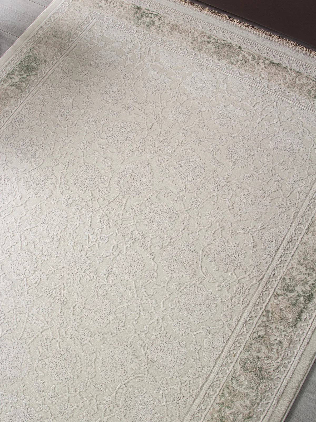 Классический ковер Jasmine 35897B - CREAM / CREAM Heat-set Турция