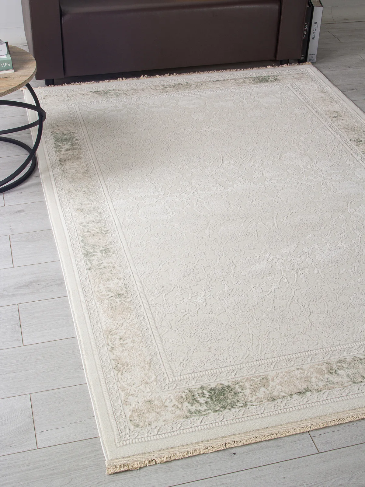 Классический ковер Jasmine 35897B - CREAM / CREAM Heat-set Турция