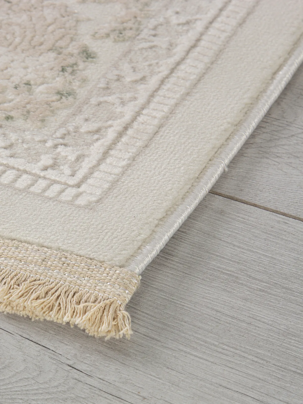 Классический ковер Jasmine 35897B - CREAM / CREAM Heat-set Турция