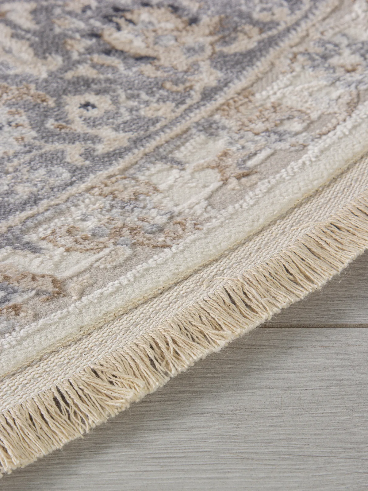 Классический ковер Jasmine 35831Z - CREAM / L.GREY Heat-set Турция