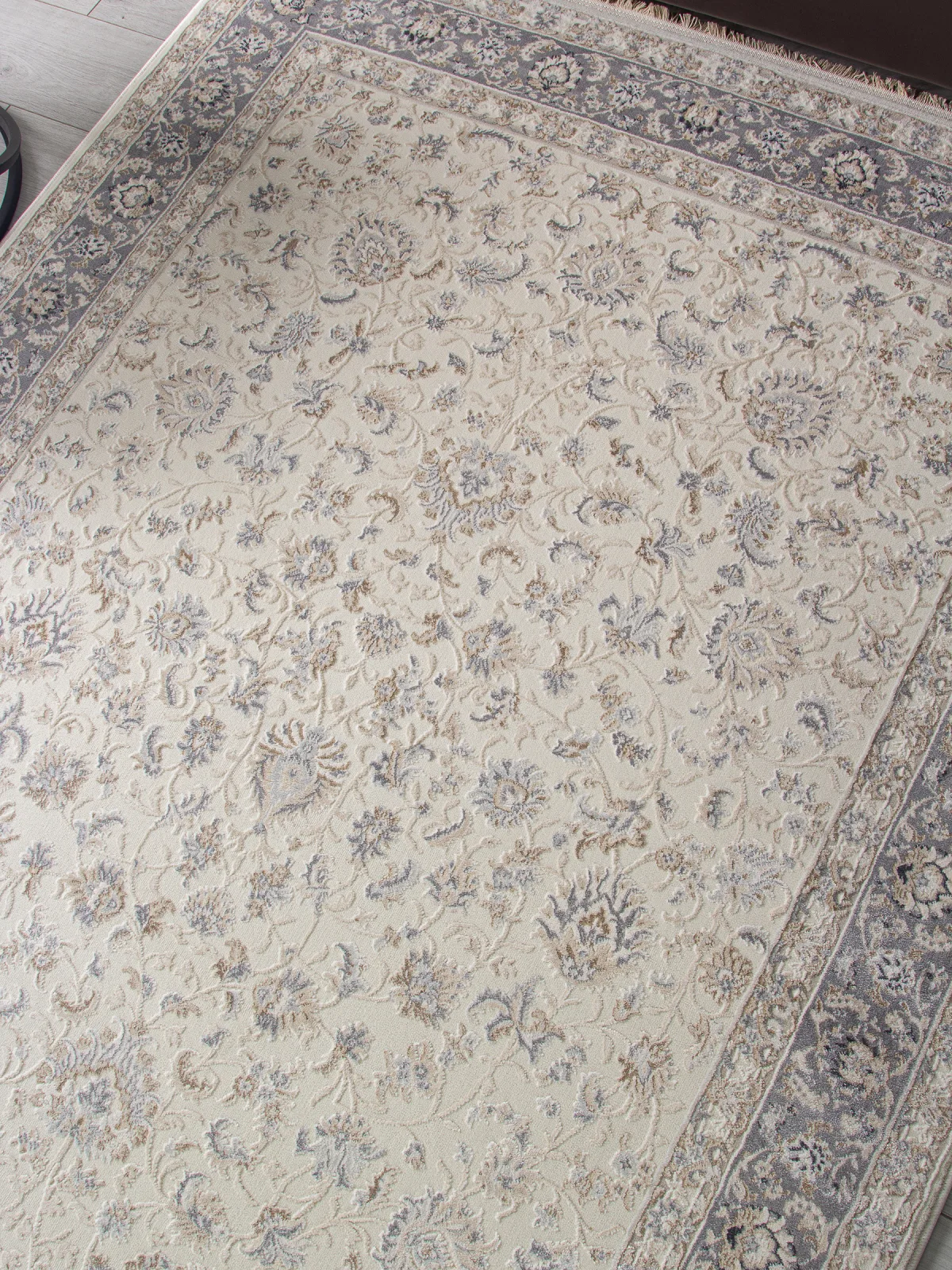 Классический ковер Jasmine 35831A - CREAM / L.GREY Heat-set Турция