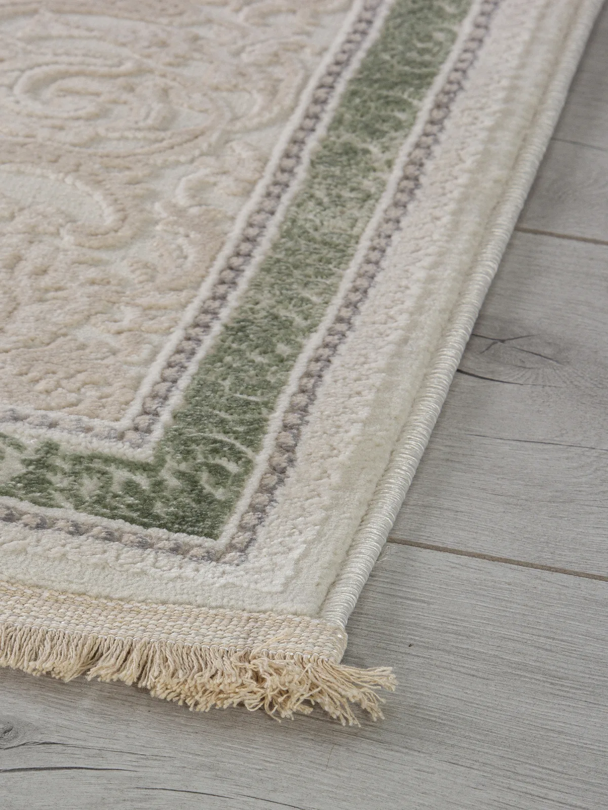 Классический ковер Jasmine 30896D - CREAM / CREAM Heat-set Турция