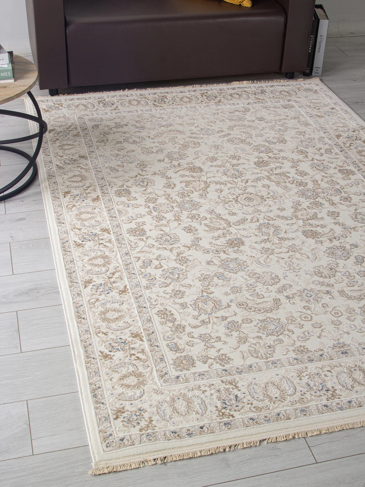 Классический ковер Jasmine 35826A - CREAM / BEIGE Heat-set Турция