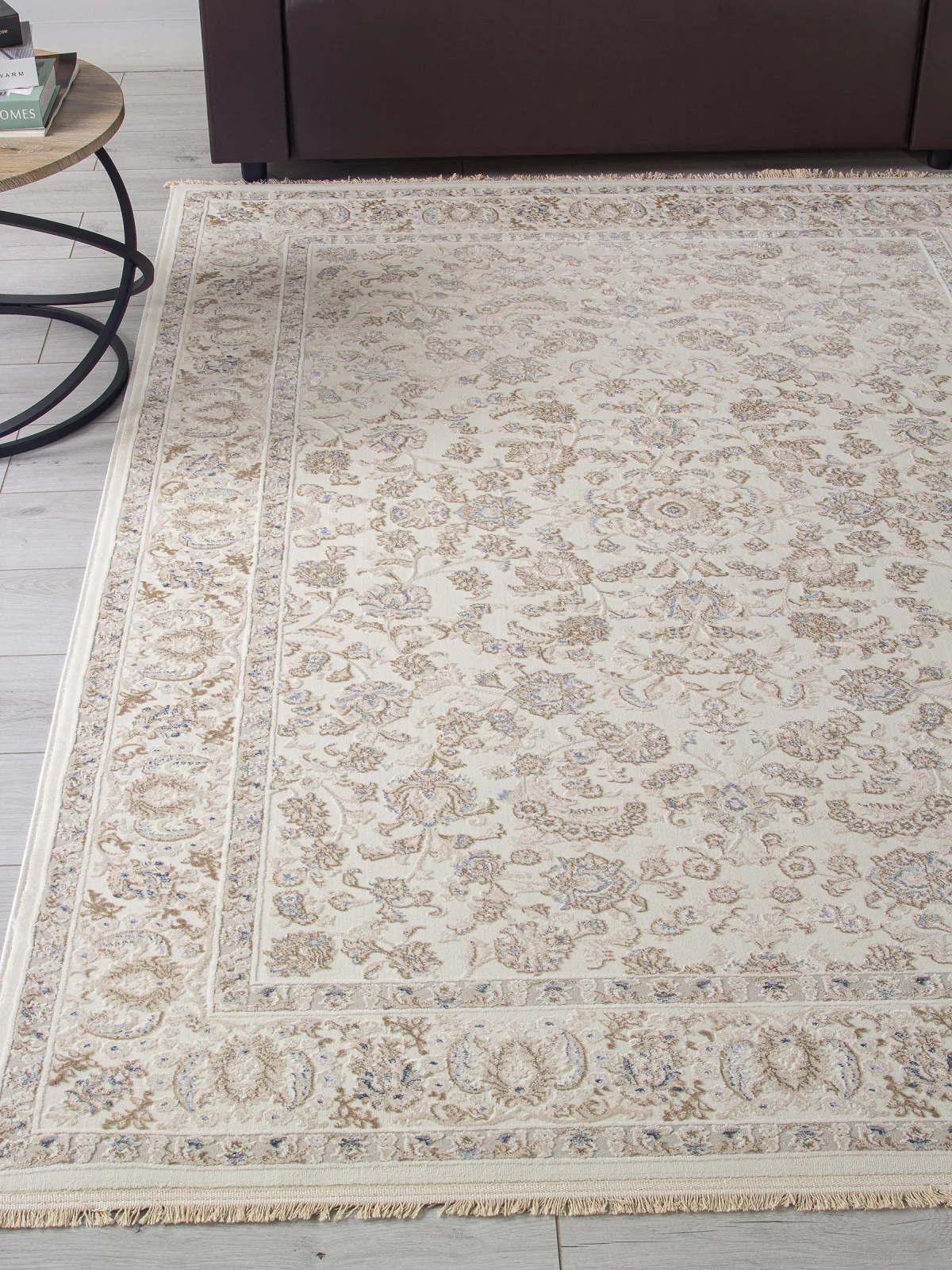 Классический ковер Jasmine 35826A - CREAM / BEIGE Heat-set Турция
