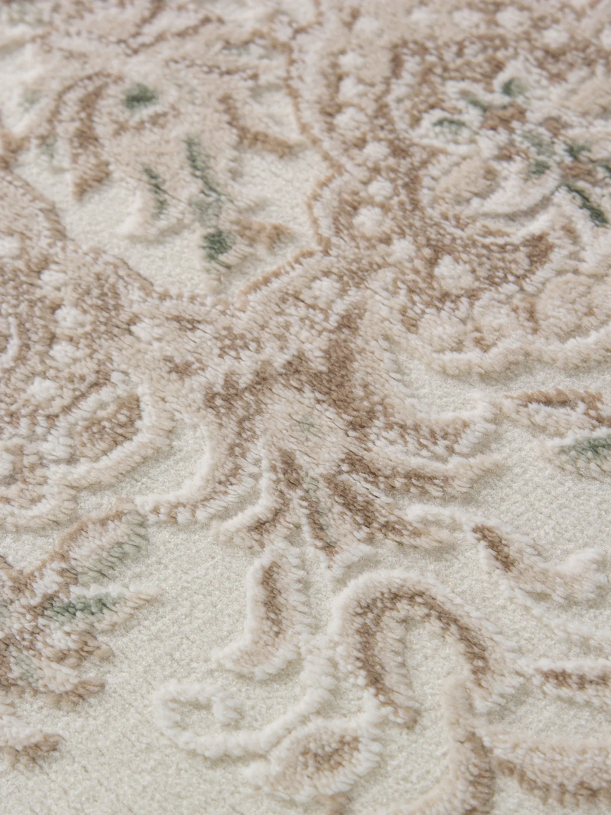 Классический ковер Jasmine 35760A - CREAM / CREAM Heat-set Турция