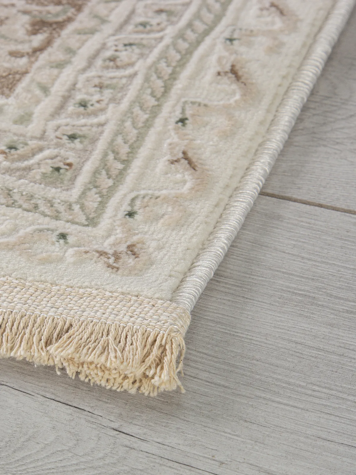 Классический ковер Jasmine 35760A - CREAM / CREAM Heat-set Турция