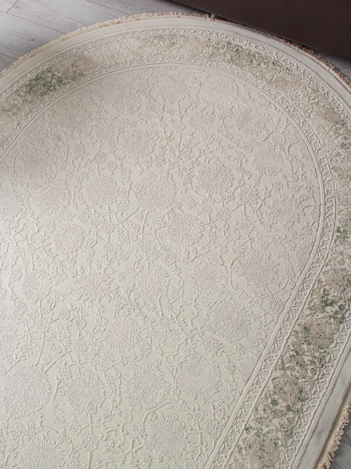 Классический ковер Jasmine 35897Y - CREAM / CREAM Heat-set Турция