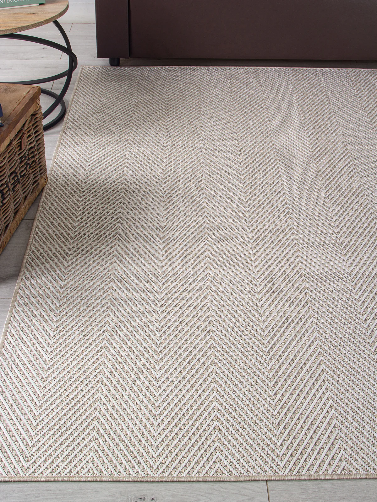 Современная циновка KAIR S156 - BEIGE полипропилен Россия