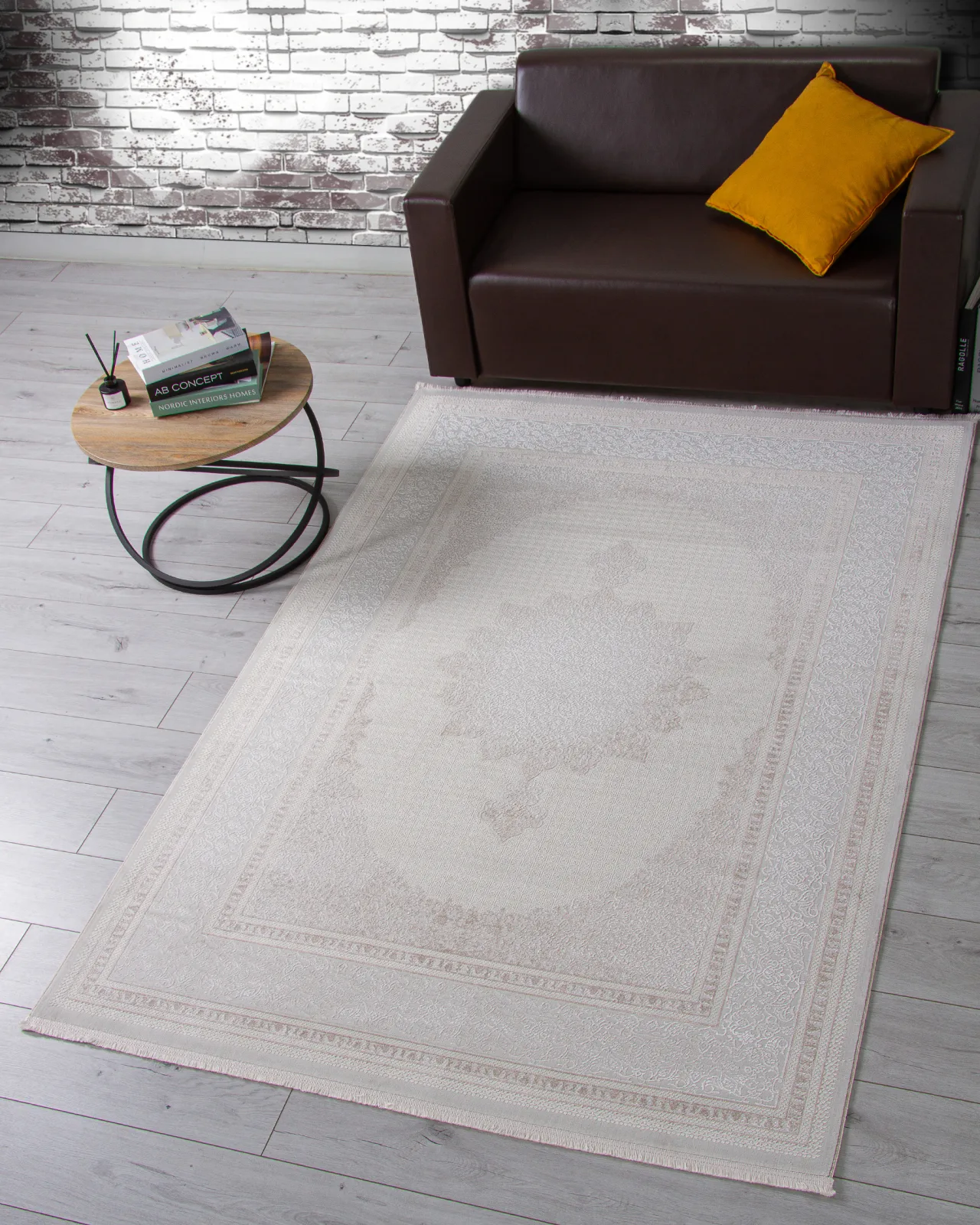 Классический ковер OASIS OC103A - CREAM / CREAM полиэстер Турция