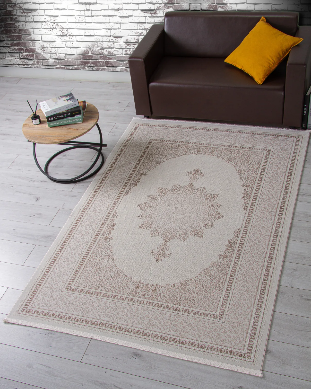 Классический ковер OASIS OC103A - CREAM / CREAM полиэстер Турция