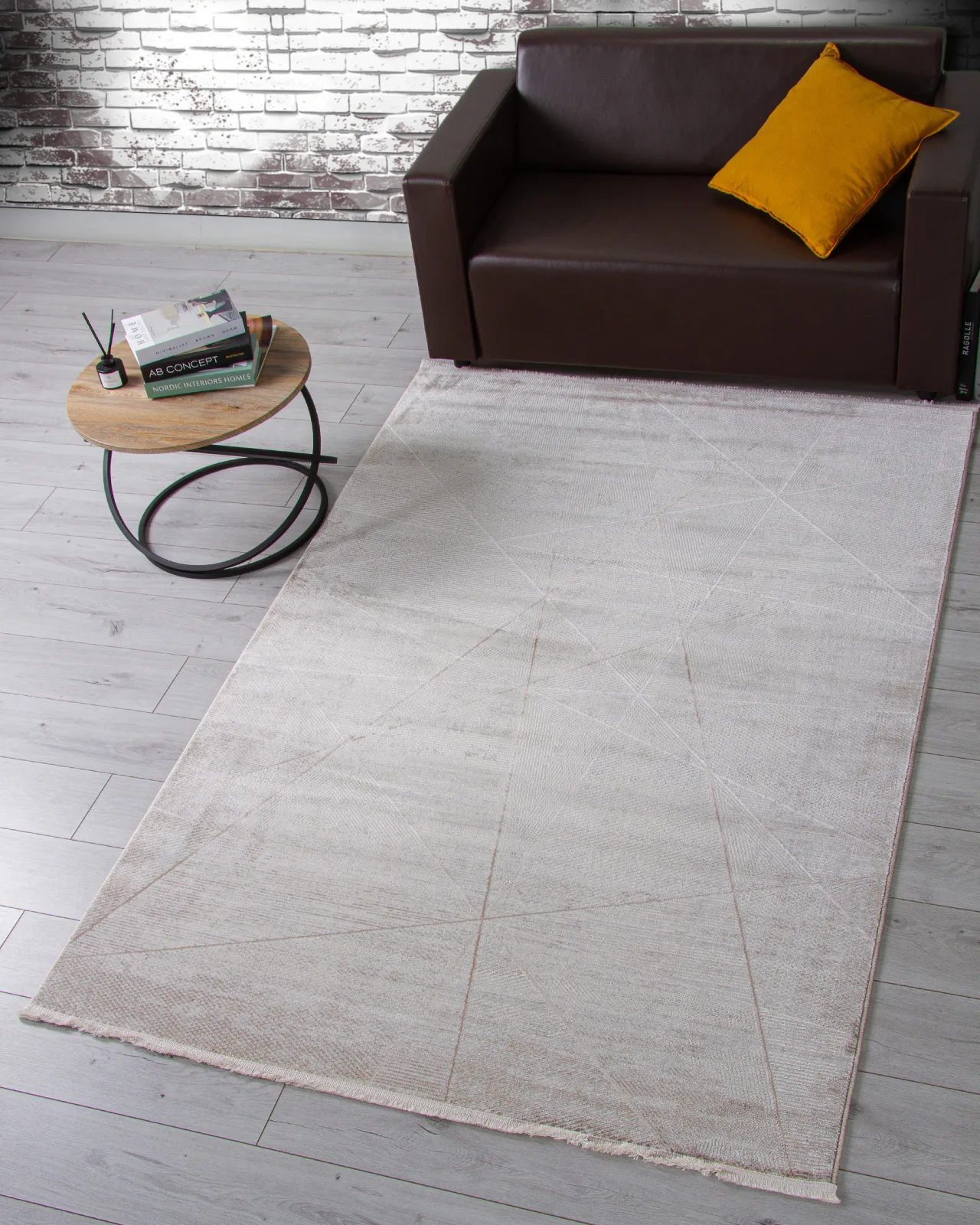 Минимализм ковер OASIS OC104A - CREAM / CREAM полиэстер Турция