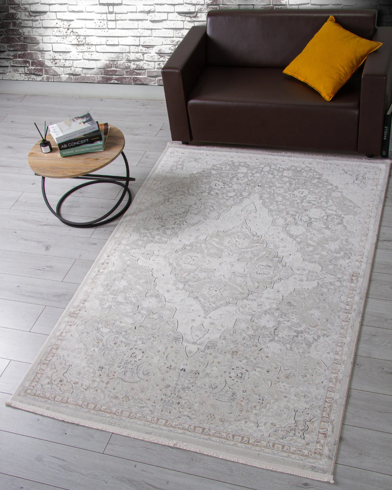 Классический ковер OASIS OC108A - CREAM / CREAM полиэстер Турция