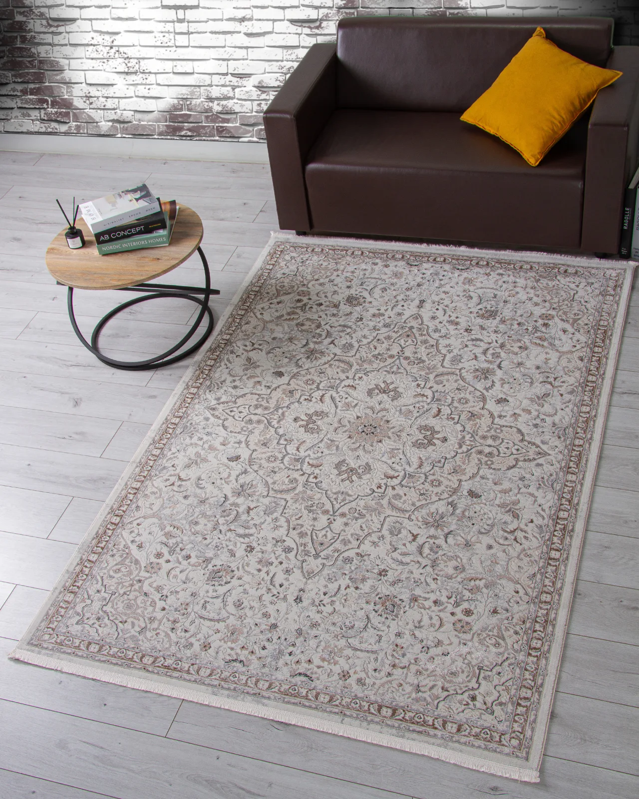 Классический ковер OASIS OC108A - CREAM / CREAM полиэстер Турция