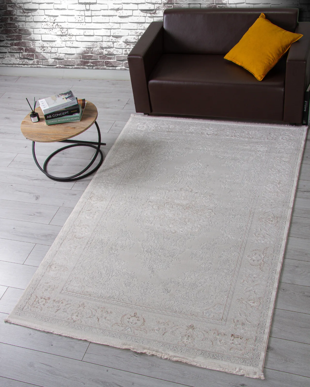 Классический ковер OASIS OC102A - CREAM / CREAM полиэстер Турция