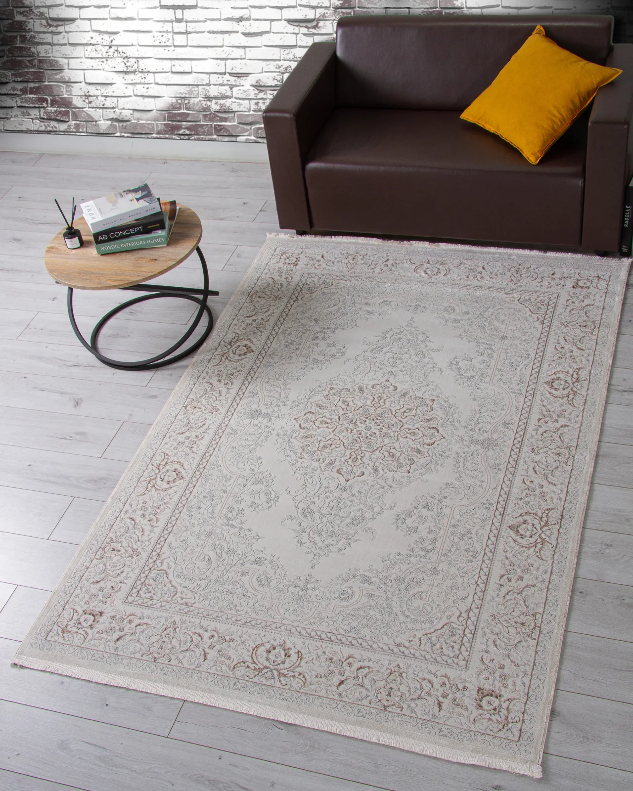 Классический ковер OASIS OC102A - CREAM / CREAM полиэстер Турция