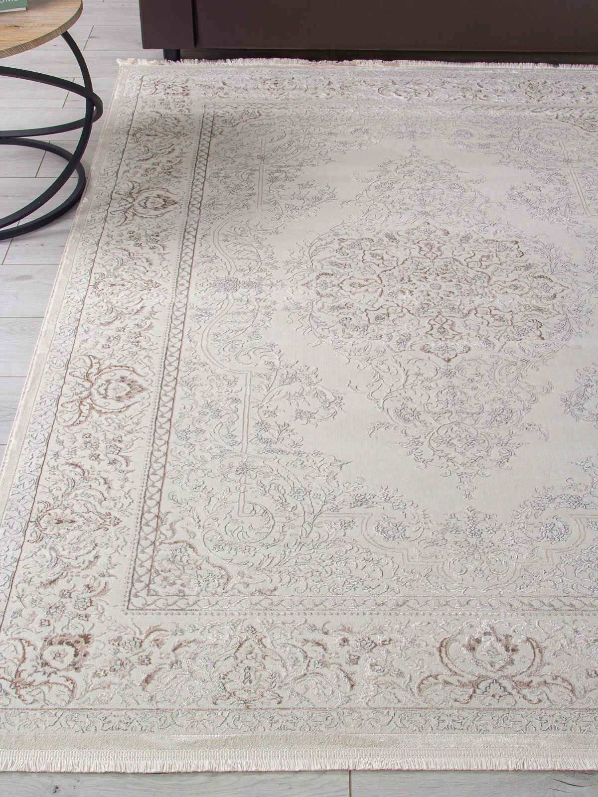 Классический ковер OASIS OC102A - CREAM / CREAM полиэстер Турция