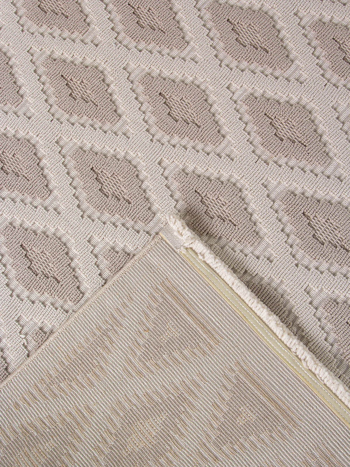Скандинавский ковер LOOPY L0027B - D.BEIGE / BEIGE полиэстер Турция