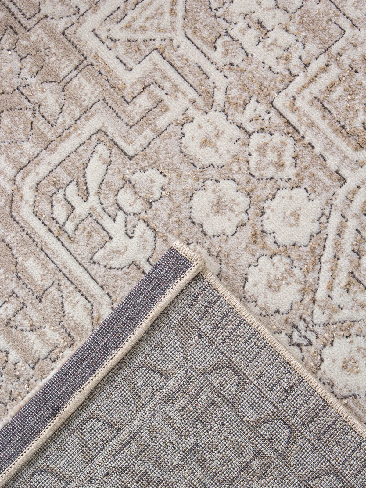 Классический ковер NOVA 04293A - BEIGE FDY / CREAM HB полиэстер Турция