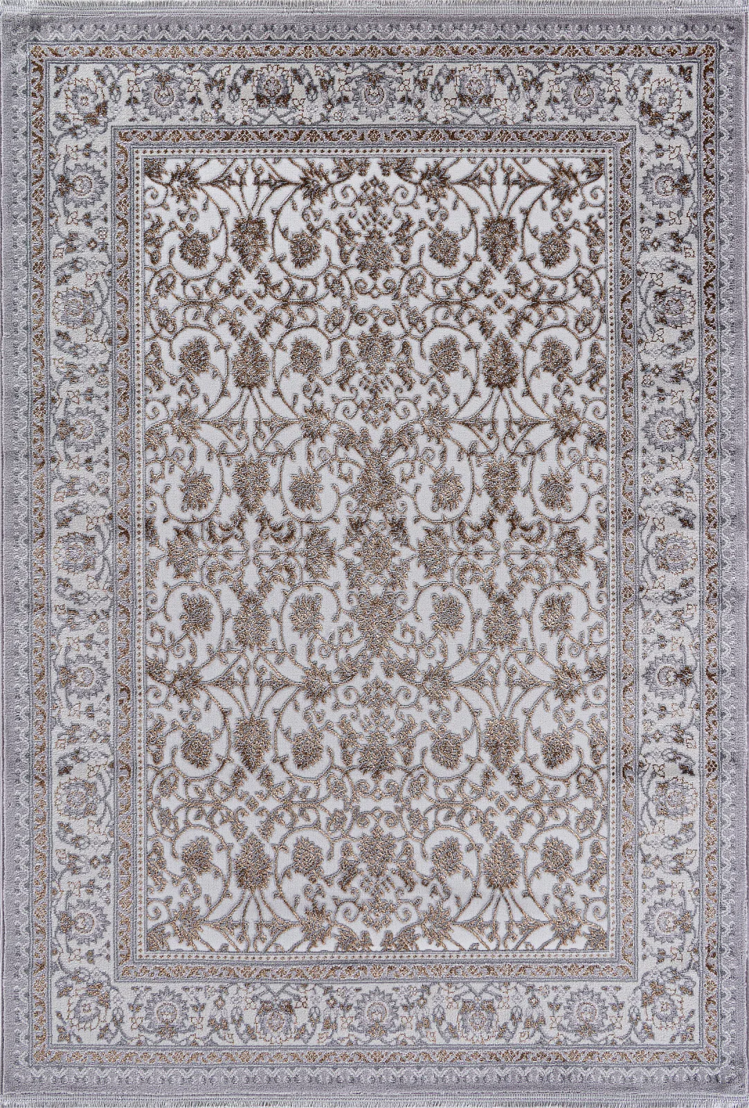 Классический ковер HALIF F608 - GRAY-GREEN Heat-set Россия