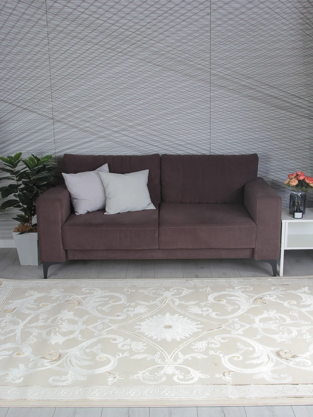Классический ковер ZARINA B269A - L.BEIGE / CREAM FDY полиэстер Турция