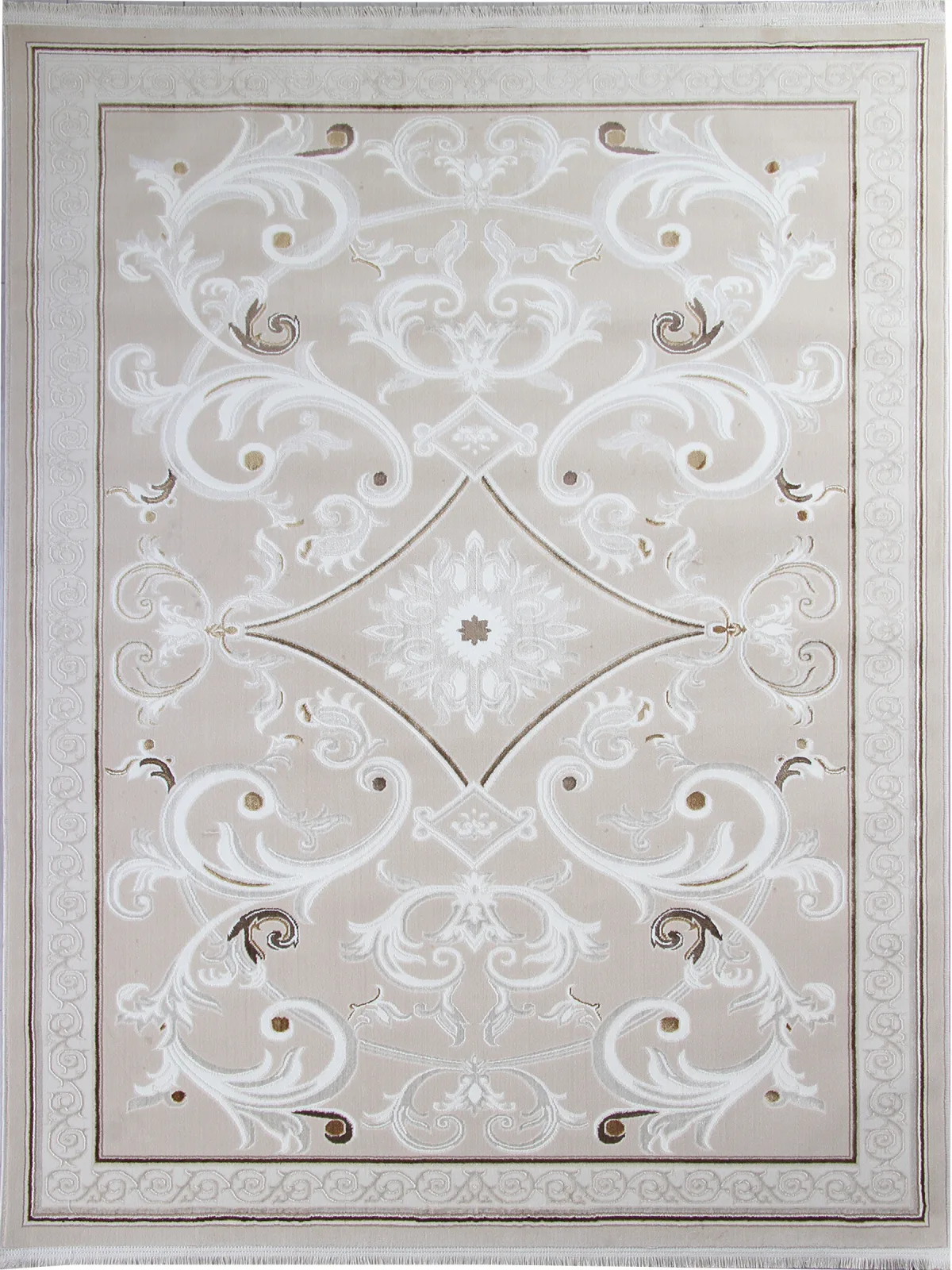 Классический ковер ZARINA B269A - L.BEIGE / CREAM FDY полиэстер Турция