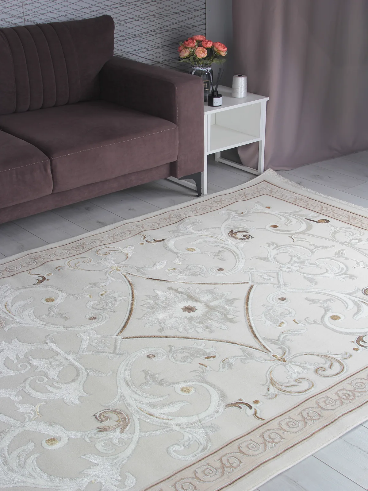 Классический ковер ZARINA B269A - CREAM / CREAM FDY полиэстер Турция