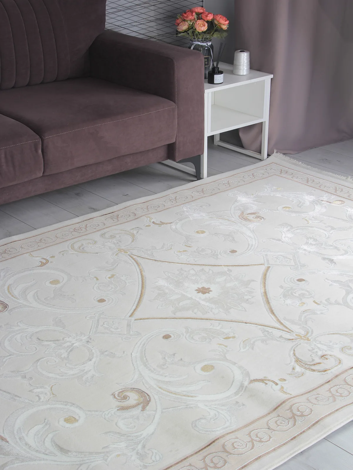 Классический ковер ZARINA B269A - CREAM / CREAM FDY полиэстер Турция